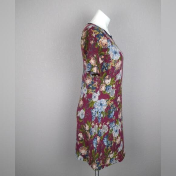 Hail3y: 23 Effey Floral Short Sleeve Sweater Dress Size Small - Picture 3 of 11